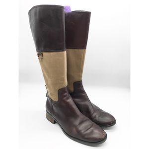 Etienne Aigner Leather equestrian riding boots